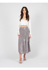 Patrizia Pepe Spódnica | 8G0272/A022 | Kobieta | Różowy, Fioletowy. Okazja: na co dzień. Kolor: fioletowy, wielokolorowy, różowy. Materiał: poliamid, elastan. Wzór: aplikacja. Sezon: lato. Styl: klasyczny, casual, elegancki #1