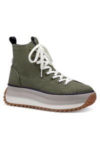 Sneakersy Tamaris 1-25201-20 Olive 722. Kolor: brązowy