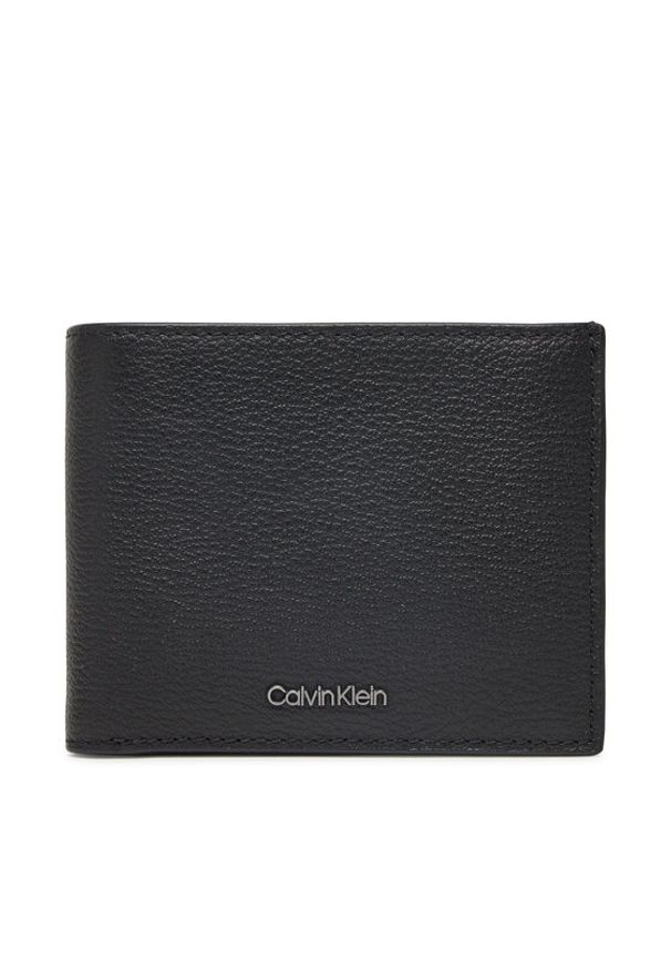 Calvin Klein Portfel męski Modern Bus Bifold 5Cc W/Coin K50K512867 Czarny. Kolor: czarny. Materiał: skóra