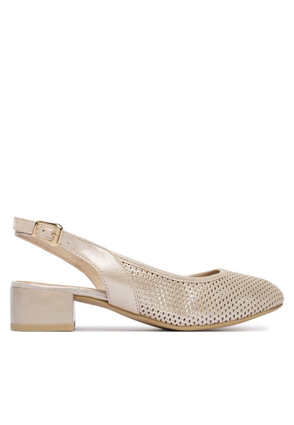 Czółenka Caprice. Kolor: beżowy