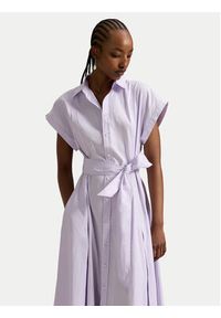 Polo Ralph Lauren Sukienka koszulowa 211A96363002 Fioletowy Regular Fit. Typ kołnierza: polo. Kolor: fioletowy. Materiał: bawełna. Typ sukienki: koszulowe #2