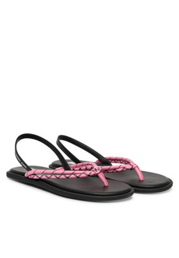 Tommy Jeans Sandały Tjw Casual Rope Sandal EN0EN02951 Różowy. Okazja: na co dzień. Kolor: różowy. Materiał: materiał. Styl: casual