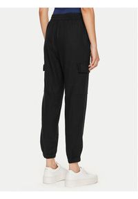 only - ONLY Spodnie dresowe Caro 15310987 Czarny Cargo Fit. Kolor: czarny. Materiał: wiskoza, len #2