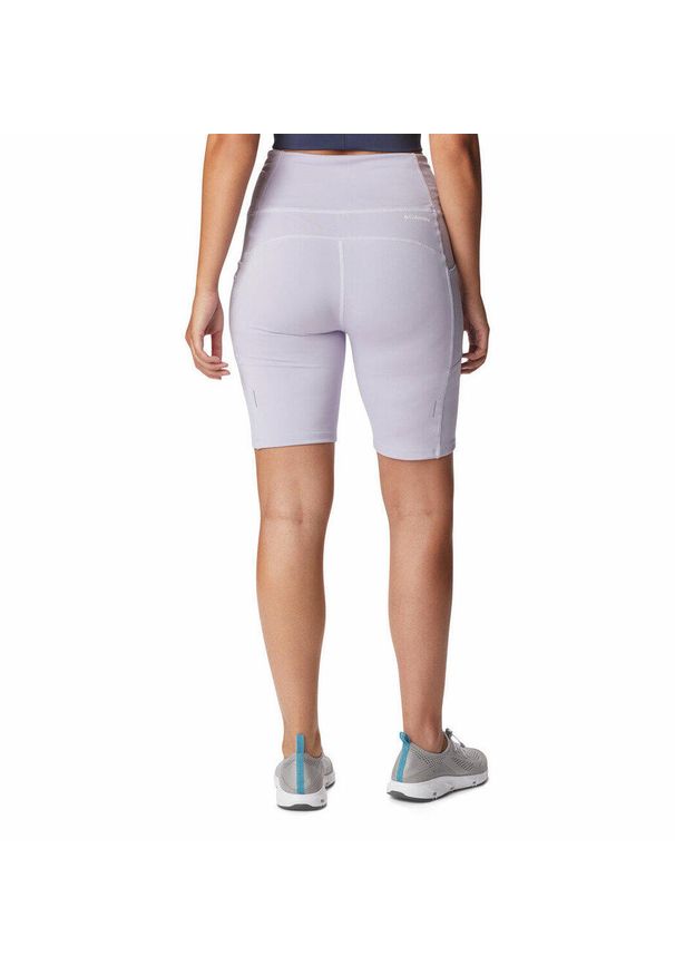 columbia - Krótkie Legginsy Turystyczne Damskie Columbia Windgates 1/2 Tight. Kolor: fioletowy. Długość: krótkie. Sport: turystyka piesza