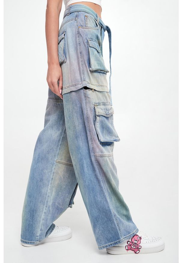 Pinko - Jeansy damskie 2w1 z odpinanymi nogawkami Accesa PINKO