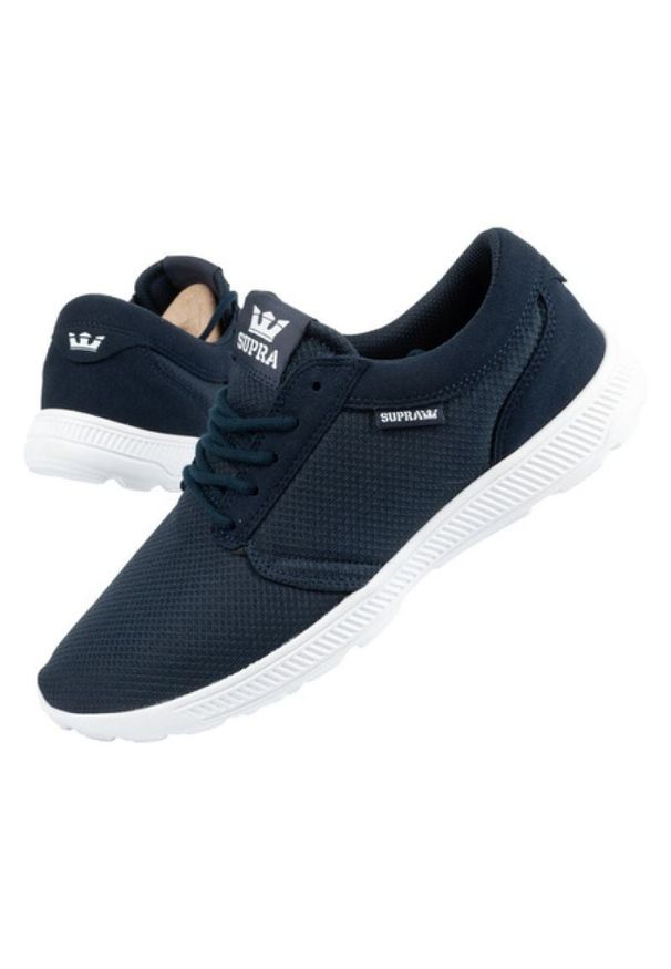 DC Buty sportowe Supra Hammer Run M 08128-472 niebieskie. Zapięcie: sznurówki. Kolor: niebieski. Materiał: guma, syntetyk, materiał. Szerokość cholewki: normalna. Sport: bieganie