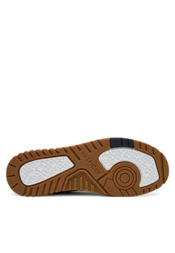 TOMMY HILFIGER - Tommy Hilfiger Sneakersy Th Basket Better Mix FM0FM05520 Czarny. Kolor: czarny. Materiał: skóra