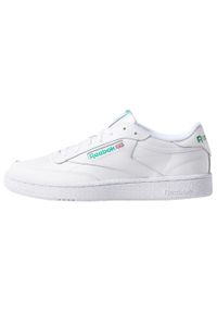 Buty do chodzenia męskie Reebok Club C White. Zapięcie: sznurówki. Kolor: biały, wielokolorowy, zielony. Materiał: tkanina, materiał, skóra, syntetyk. Szerokość cholewki: normalna. Model: Reebok Club. Sport: turystyka piesza