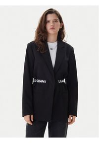 Karl Lagerfeld Jeans Marynarka B1W14024 Czarny Regular Fit. Kolor: czarny. Materiał: wiskoza, syntetyk #1