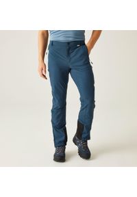Regatta - Męskie spodnie trekkingowe Mountain III. Kolor: niebieski. Materiał: tkanina. Sezon: lato. Sport: turystyka piesza #1
