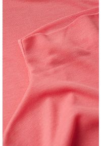 mango - Mango longsleeve Philly damski kolor różowy z półgolfem. Kolor: różowy. Materiał: włókno, dzianina. Długość rękawa: długi rękaw #2
