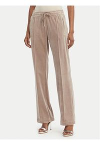 Juicy Couture Spodnie dresowe Tina JCWBJ126327 Beżowy Straight Leg. Kolor: beżowy. Materiał: syntetyk #1