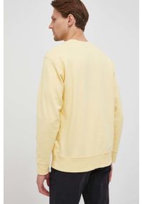 Selected Homme bluza bawełniana męska kolor żółty gładka. Okazja: na co dzień. Kolor: żółty. Materiał: bawełna. Wzór: gładki. Styl: casual #2