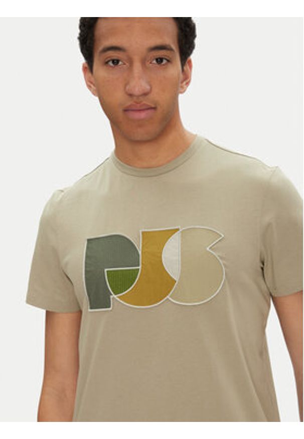 Parajumpers T-Shirt Leland 25SMPMTSGT09 Beżowy Regular Fit. Kolor: beżowy. Materiał: bawełna