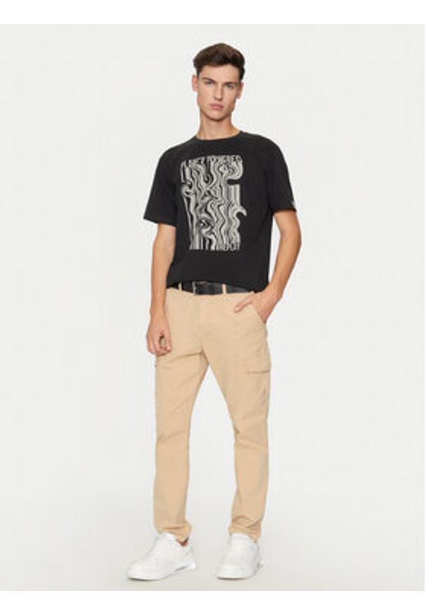 Replay - REPLAY T-Shirt M6933 .000.23732P Czarny Regular Fit. Kolor: czarny. Materiał: bawełna