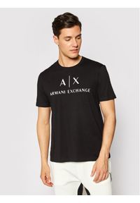 Armani Exchange T-Shirt 8NZTCJ Z8H4Z 1200 Czarny Slim Fit. Kolor: czarny. Materiał: bawełna #1