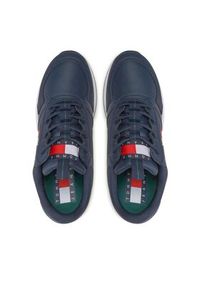Tommy Jeans Sneakersy Flexi Runner Ess EM0EM01080 Granatowy. Kolor: niebieski. Materiał: skóra #4