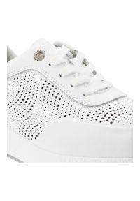 Białe Sneakersy S.Barski Sportowe Obuwie Damskie. Okazja: na co dzień. Zapięcie: sznurówki. Kolor: biały. Materiał: materiał. Szerokość cholewki: normalna #7