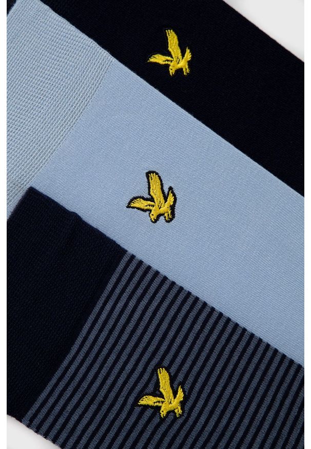 Lyle & Scott - Skarpetki (6-pack). Kolor: niebieski