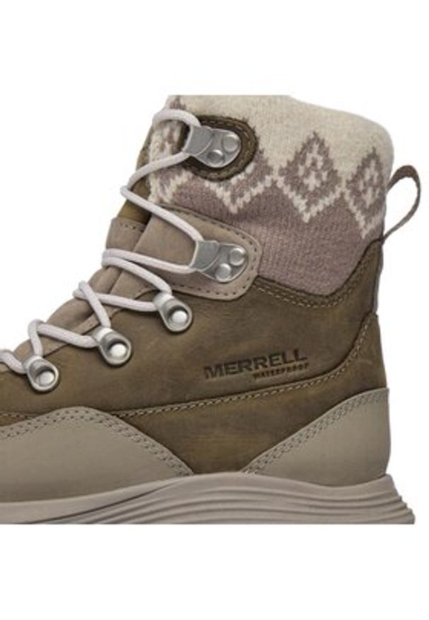 Merrell Śniegowce Siren 4 Thermo Wp J037414 Szary. Kolor: szary. Materiał: skóra
