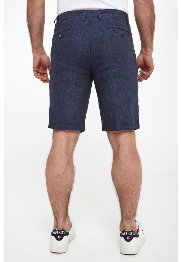 PAUL & SHARK - Bermudy męskie lniane PAUL&SHARK. Materiał: len