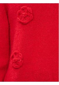Kontatto Sweter 3M1234 Czerwony Regular Fit. Kolor: czerwony. Materiał: syntetyk #6
