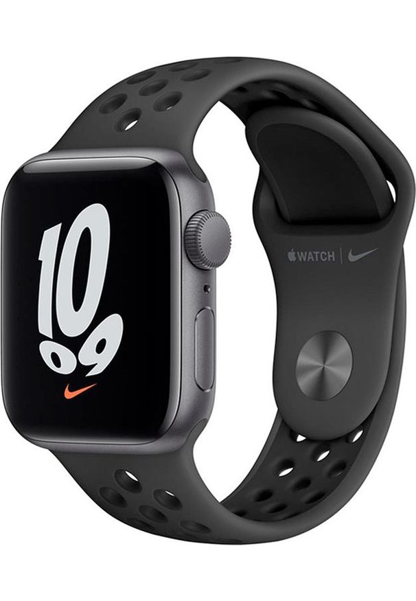APPLE - Smartwatch Apple Watch SE Nike GPS 40mm Space Grey Alu Platinium Sport + Cellular Czarny (MKR53WB/A). Rodzaj zegarka: smartwatch. Kolor: czarny. Styl: sportowy