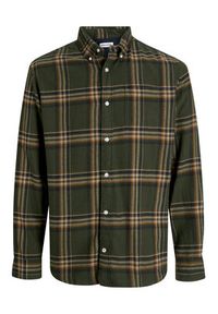 Jack & Jones - Jack&Jones Koszula Classic Flannel 12278406 Zielony Regular Fit. Kolor: zielony. Materiał: bawełna #6