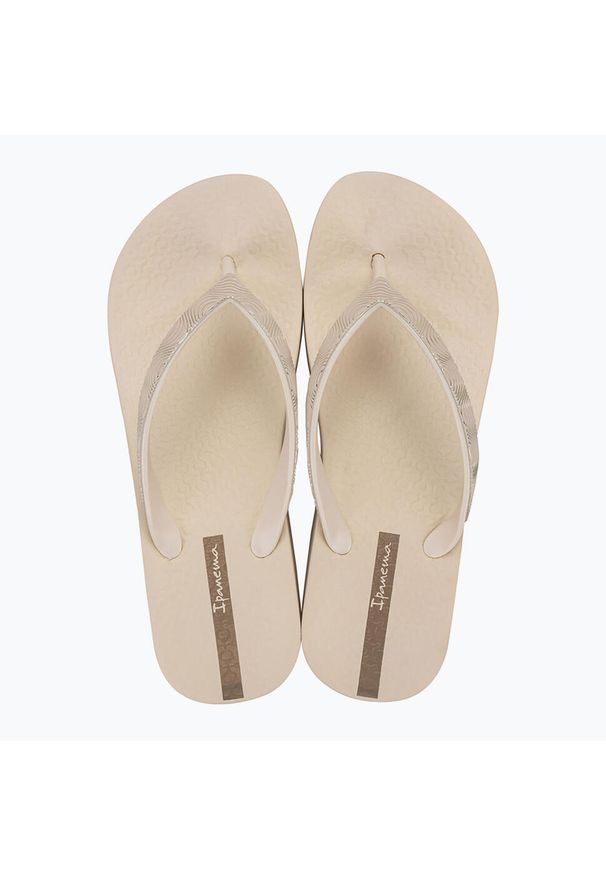 Japonki damskie Ipanema Mesh X Plat. Kolor: beżowy. Materiał: mesh