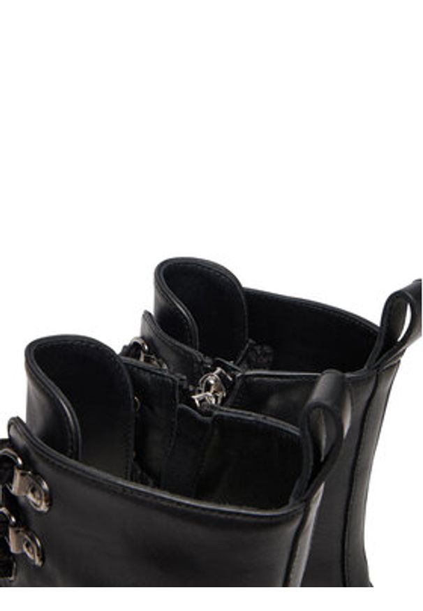 AGL Trzewiki Magma High D776510PGKA0761013 Czarny. Kolor: czarny. Materiał: skóra