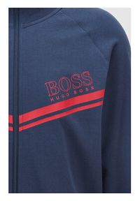 BOSS - Boss Bluza Authentic Jacket Z 50436637 Granatowy Regular Fit. Kolor: niebieski. Materiał: bawełna #6