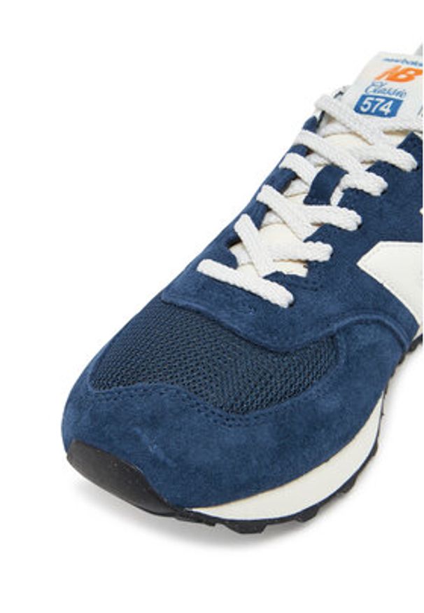 New Balance Sneakersy U574VPN Granatowy. Kolor: niebieski. Materiał: zamsz, skóra. Model: New Balance 574