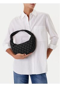 Calvin Klein Torebka Ckj Monogram Pinched Medium Shou LV04F3206G Czarny. Kolor: czarny