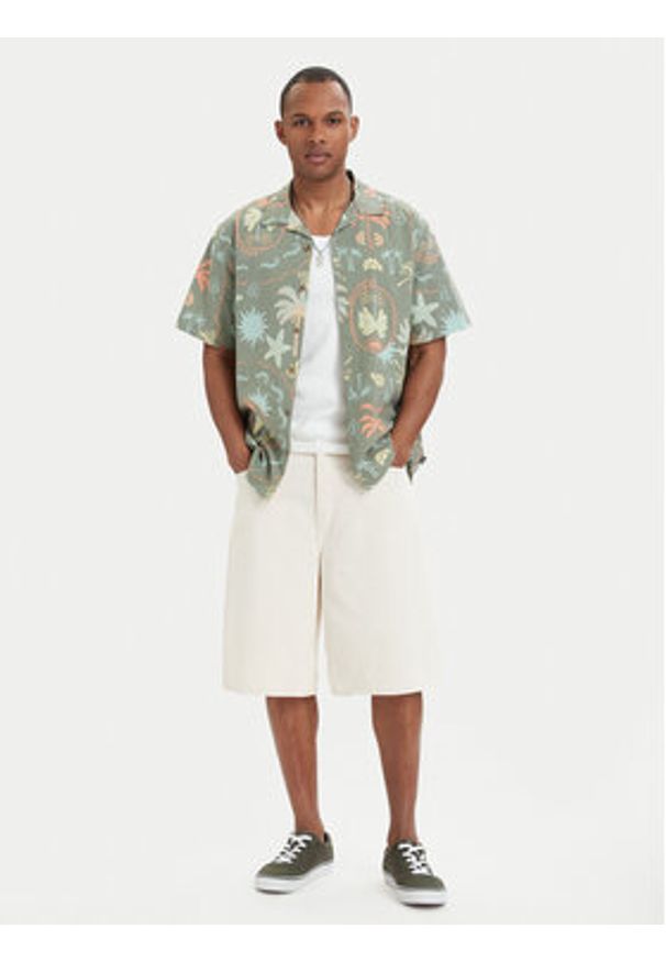 Billabong Koszula Vacay EBYWT03019 Zielony ciemny Relaxed Fit. Kolor: zielony. Materiał: wiskoza