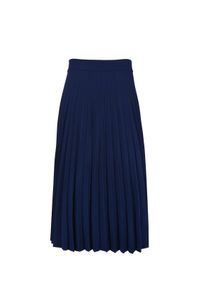 VEVA - Spódnica plisowana Charming Pleats granatowa. Kolor: niebieski. Długość: długie. Styl: klasyczny, elegancki, sportowy #1
