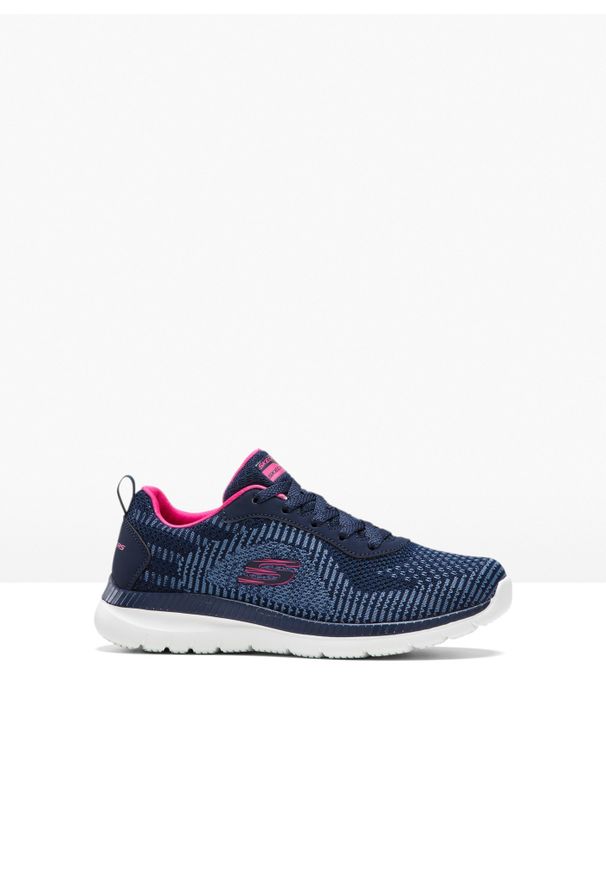 bonprix - Sneakersy Skechers z pianką Memory. Kolor: niebieski