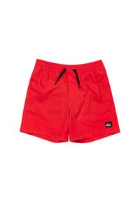 Quiksilver - Szorty kąpielowe EVERYDAY SOLID VOLLEY. Kolor: czerwony. Materiał: poliester