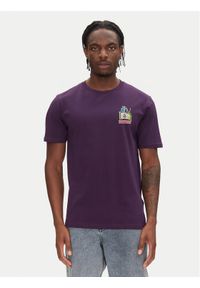 Volcom T-Shirt Catv A3512552 Fioletowy Classic Fit. Kolor: fioletowy. Materiał: bawełna