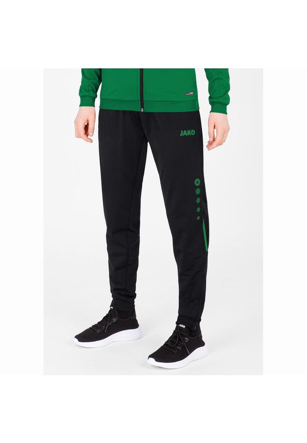 Damskie spodnie dresowe Jako polyester Challenge. Kolor: wielokolorowy, czarny, zielony. Materiał: dresówka. Sport: piłka nożna