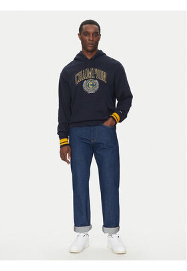 Champion Bluza 221172 Granatowy Regular Fit. Kolor: niebieski. Materiał: bawełna