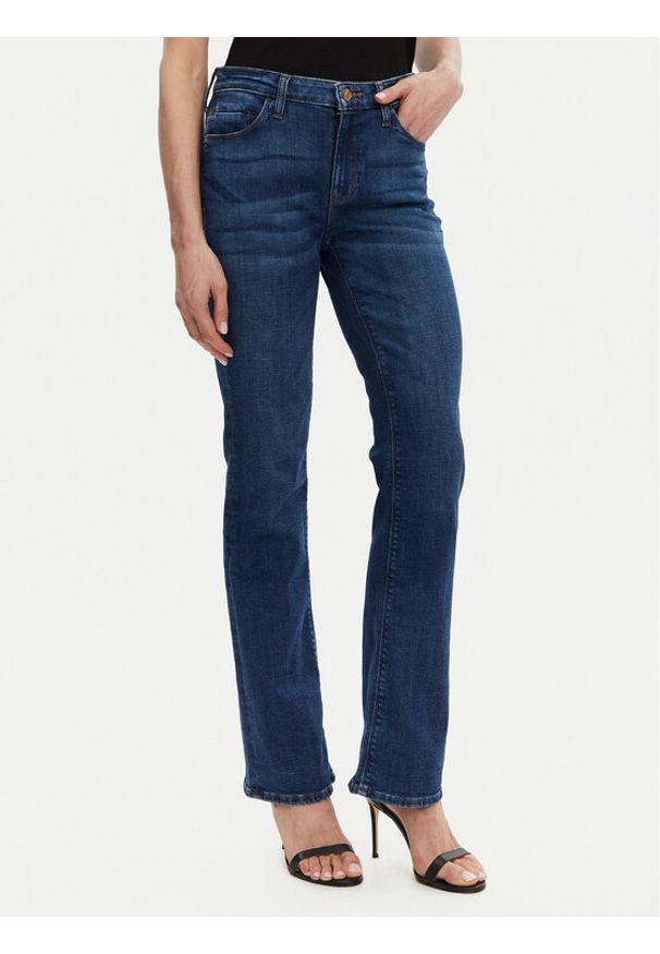 Guess Jeansy WBGA58 D4MZ0 Granatowy Straight Leg. Kolor: niebieski