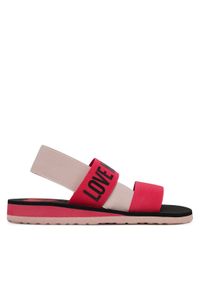 Love Moschino - LOVE MOSCHINO Sandały JA16033G0MJN460C Różowy. Kolor: różowy. Materiał: materiał