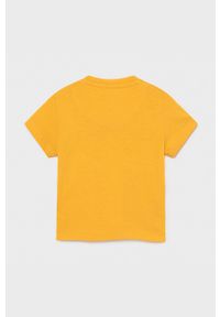 Mayoral - T-shirt dziecięcy. Okazja: na co dzień. Kolor: pomarańczowy. Materiał: bawełna, dzianina. Wzór: nadruk. Styl: casual #2