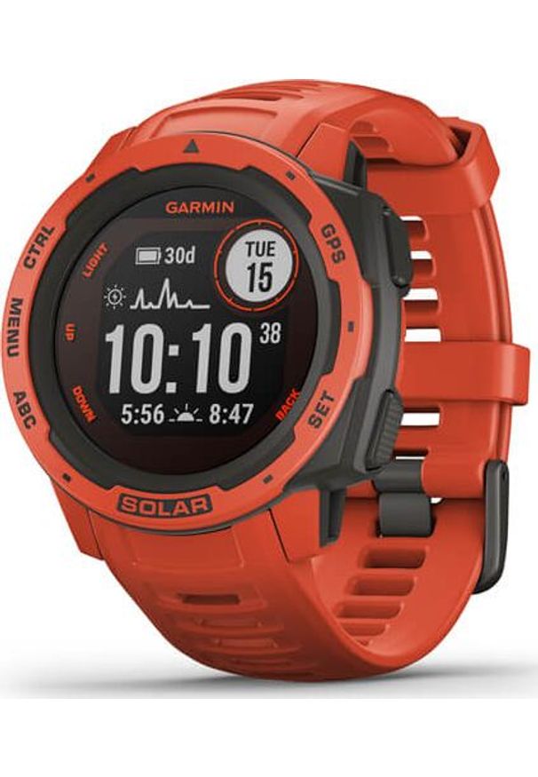 Czerwony zegarek GARMIN smartwatch