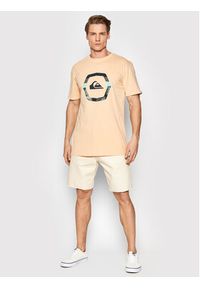 Quiksilver T-Shirt Uprise EQYZT06663 Pomarańczowy Regular Fit. Kolor: pomarańczowy. Materiał: bawełna