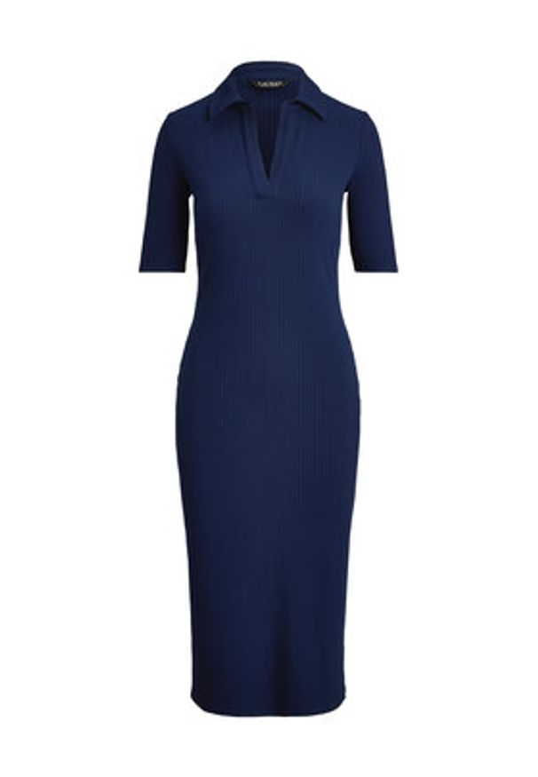Lauren Ralph Lauren - LAUREN RALPH LAUREN Sukienka dzianinowa 200973609002 Granatowy Slim Fit. Kolor: niebieski. Materiał: syntetyk