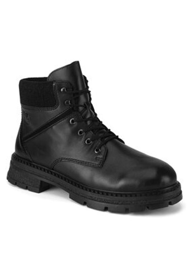 Rieker Botki Z9802-00 Czarny. Kolor: czarny. Materiał: skóra