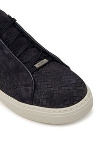 BOSS Sneakersy Gary 50560680 Granatowy. Kolor: niebieski. Materiał: skóra, zamsz #5