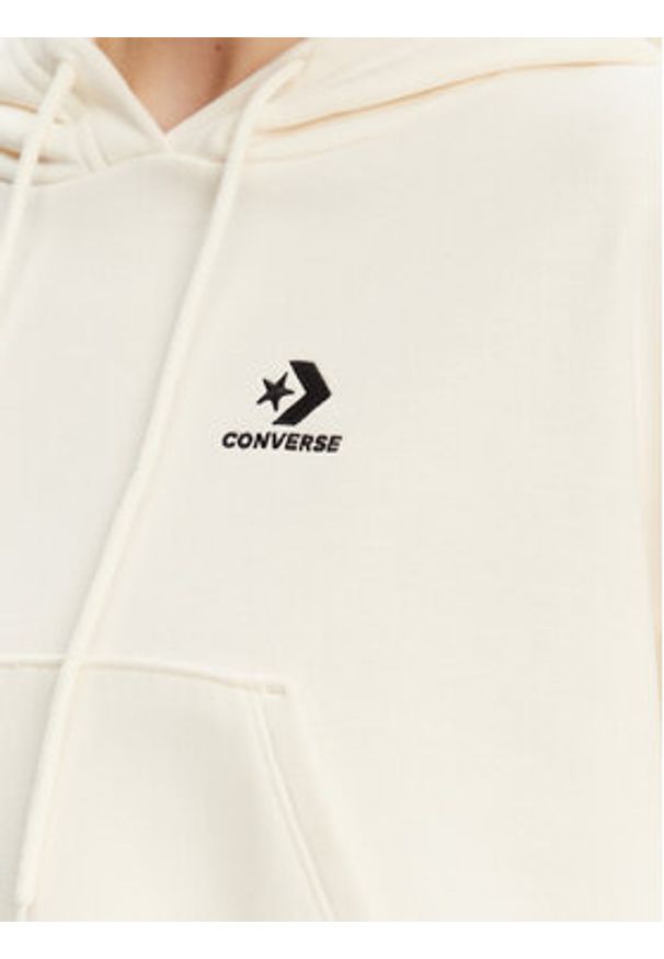 Converse Bluza Chuck Taylor 10027616-A02 Écru Boxy Fit. Materiał: bawełna