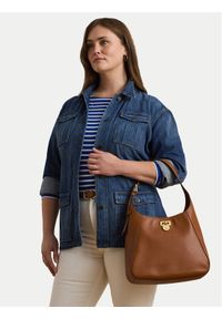 Lauren Ralph Lauren - LAUREN RALPH LAUREN Torebka Large Tanner Shoulder Bag 431956790001 Brązowy. Kolor: brązowy. Materiał: skórzane #1